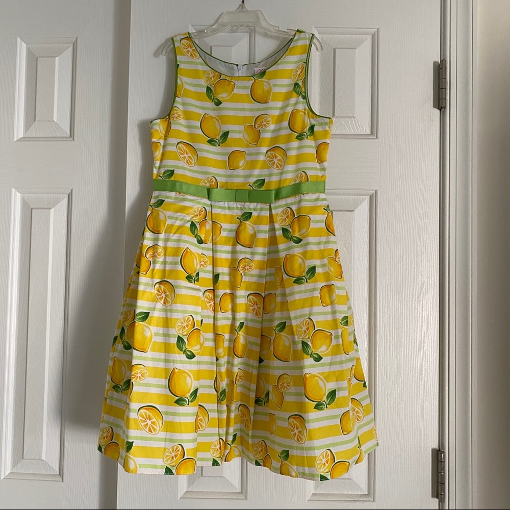 Girls bloome lemon dress brand new size 12